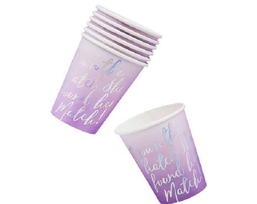 (10) BRIDE SQUAD PAPER CUPS
