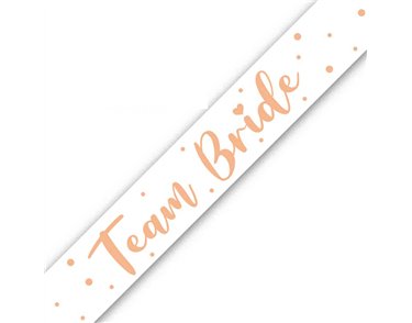 9FT BANNER TEAM BRIDE METALLIC