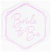 BRIDE TO BE IRON ON PATCH