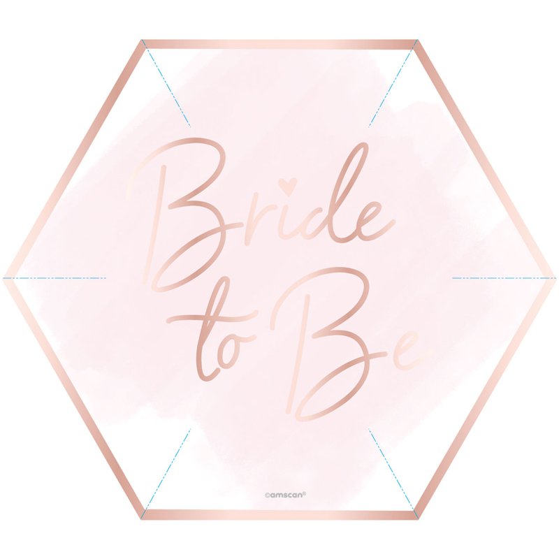 8PK HEN PARTY SHAPED PLATES