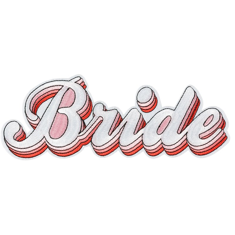 "BRIDE" IRON ON PATCH