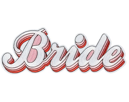 "BRIDE" IRON ON PATCH