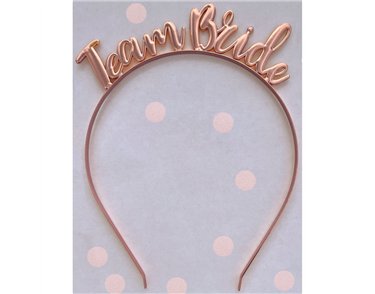 TEAM BRIDE ROSE GOLD HEADBAND