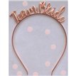 TEAM BRIDE ROSE GOLD HEADBAND