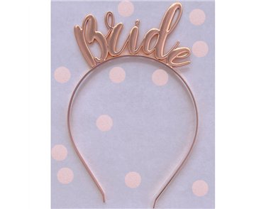 BRIDE ROSE GOLD HEADBAND