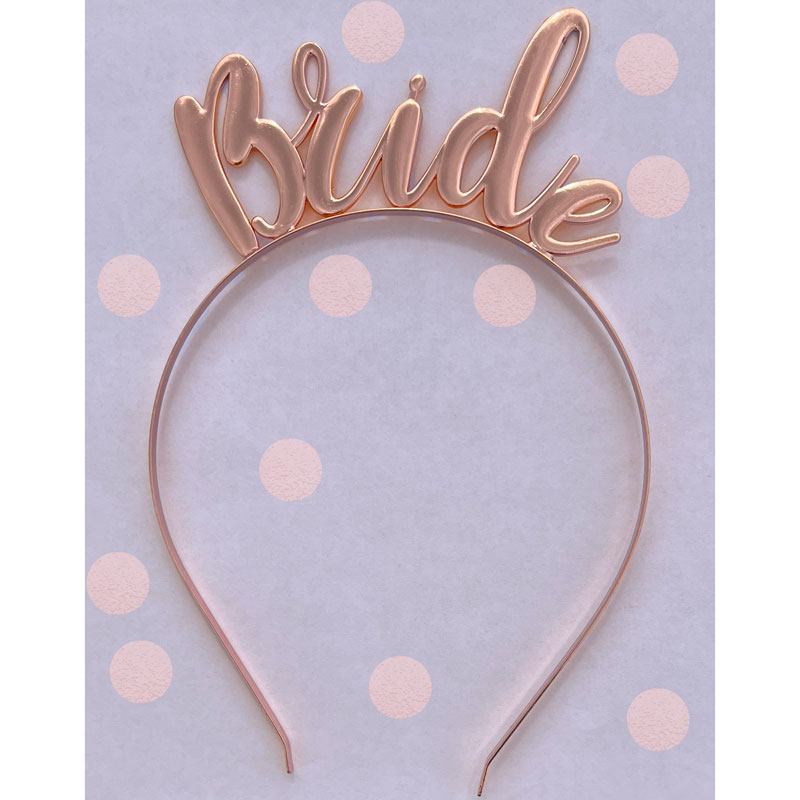 BRIDE ROSE GOLD HEADBAND