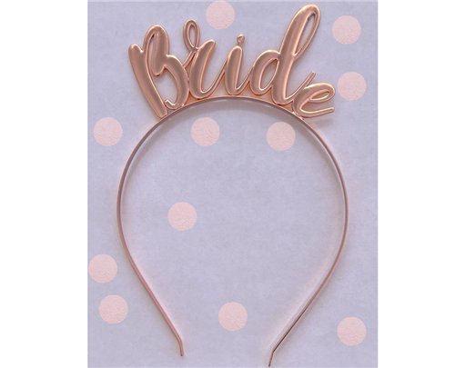 BRIDE ROSE GOLD HEADBAND