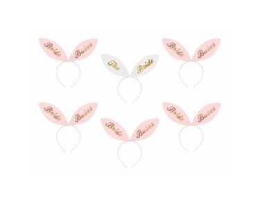 6PK BRIDE SQUAD HEADBANDS