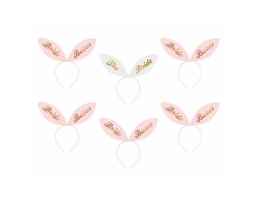 6PK BRIDE SQUAD HEADBANDS