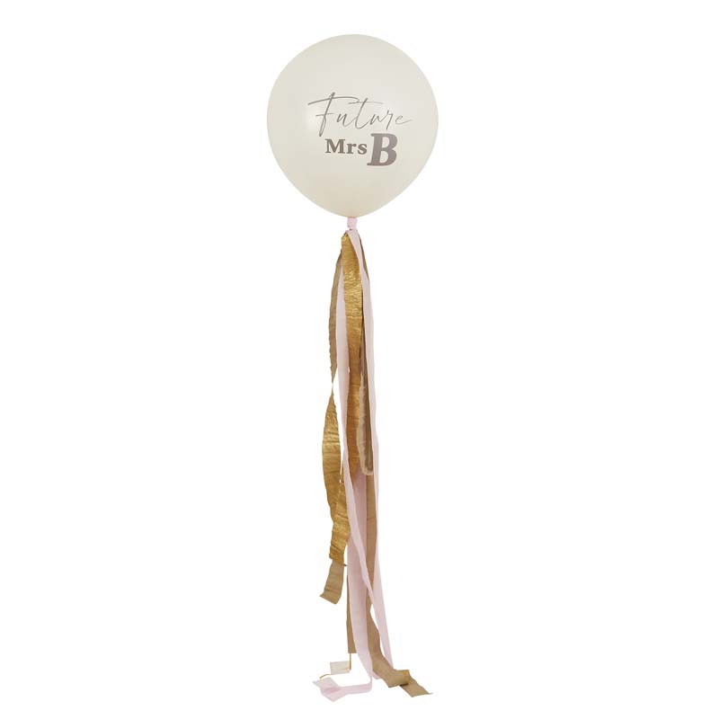 18in FUTURE MRS JUMBO BALLOON WITH TASSELS