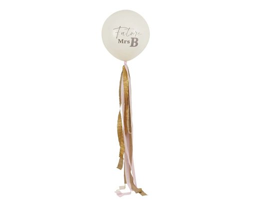 18in FUTURE MRS JUMBO BALLOON WITH TASSELS