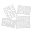 4PC BRIDE TO BE STENCIL