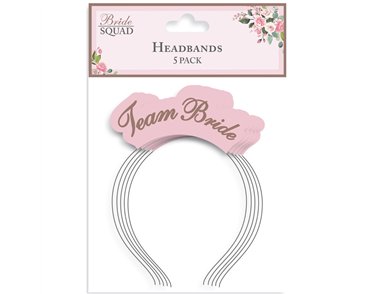 5PK TEAM BRIDE HEAD BAND