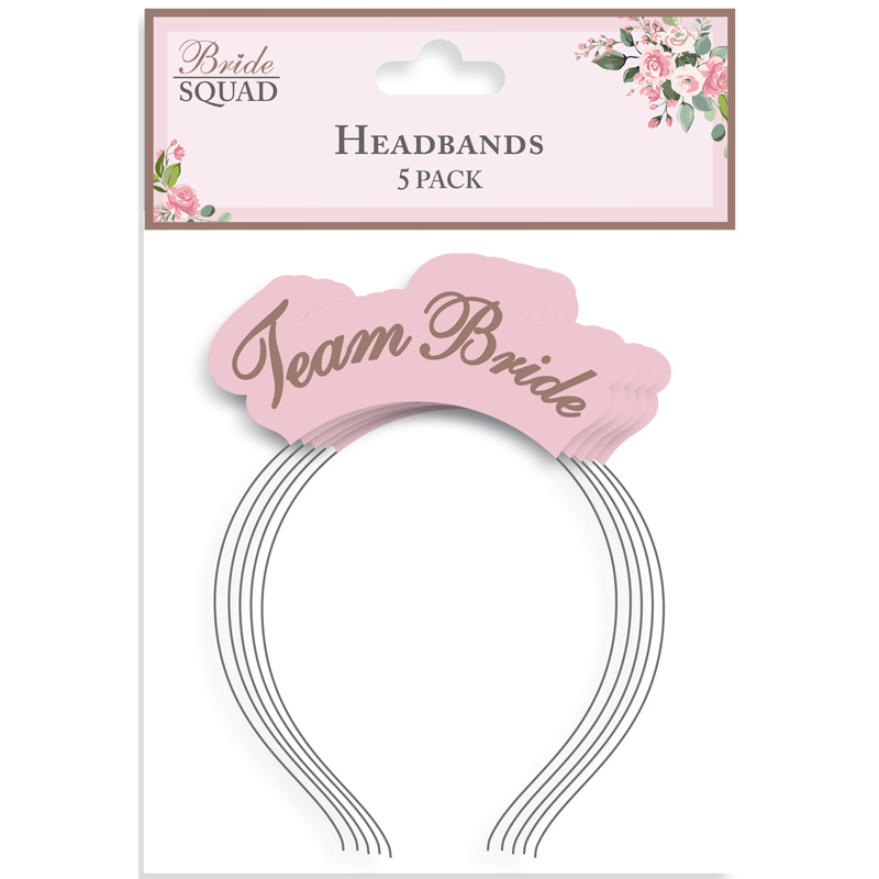 5PK TEAM BRIDE HEAD BAND