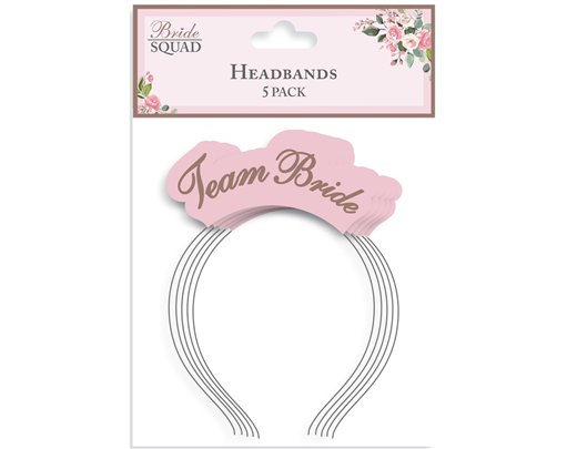5PK TEAM BRIDE HEAD BAND