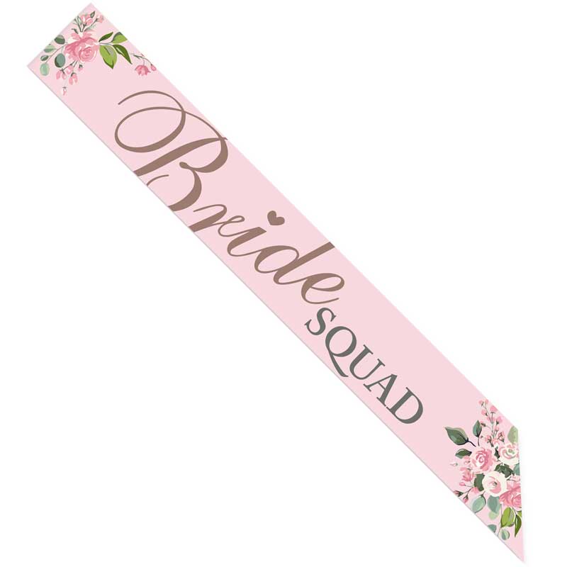 4PK BRIDE SQUAD PAPER SASH