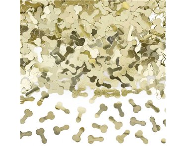 30g WILLY SHAPED GOLD CONFETTI