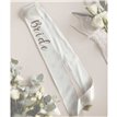 SOFT WHITE DIAMANTE BRIDE SASH