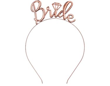ROSE GOLD BRIDE HEADBAND