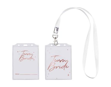 4K TEAM BRIDE BADGE WITH NECKLACE