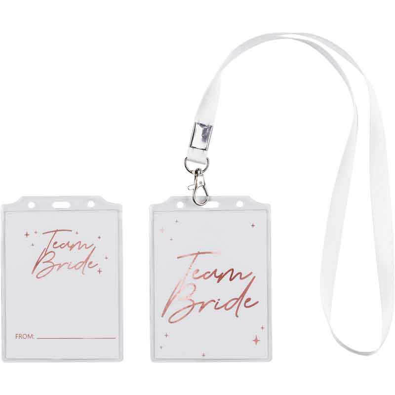 4K TEAM BRIDE BADGE WITH NECKLACE