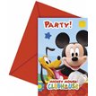 (6) PLAYFUL MICKEY INVITATIONS
