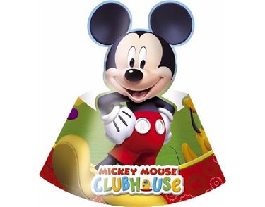 (6) PLAYFUL MICKEY DIE-CUT HATS