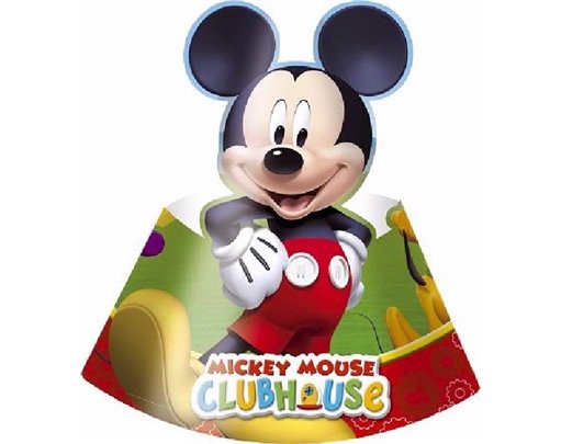 (6) PLAYFUL MICKEY DIE-CUT HATS