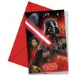 (6) STAR WARS INVITATIONS
