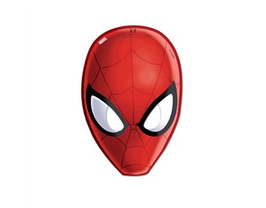 6PK SPIDERMAN WEB WARRIORS PAPER MASKS