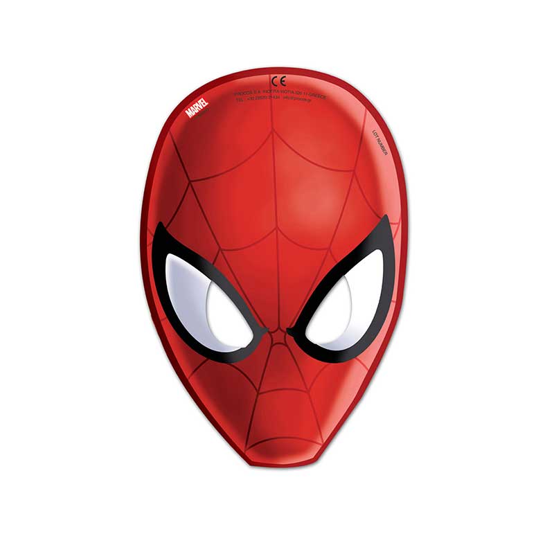 6PK SPIDERMAN WEB WARRIORS PAPER MASKS
