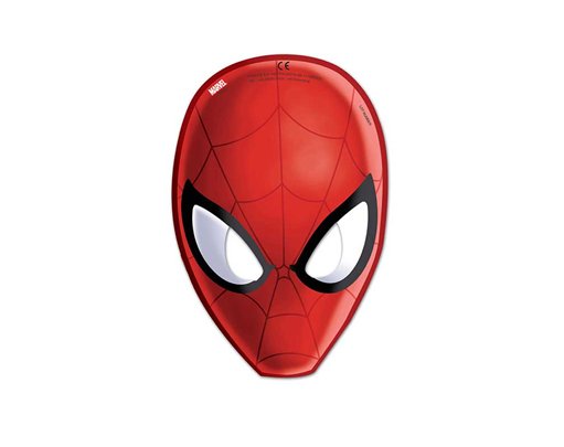 6PK SPIDERMAN WEB WARRIORS PAPER MASKS