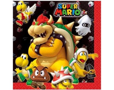 (16) SUPER MARIO L/NAPKINS
