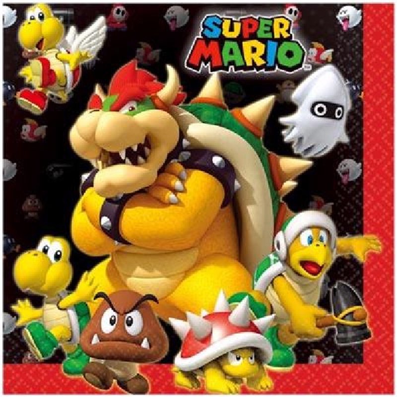 (16) SUPER MARIO L/NAPKINS