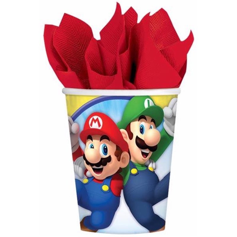 (8) 266ML SUPER MARIO CUPS
