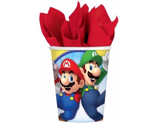 (8) 266ML SUPER MARIO CUPS