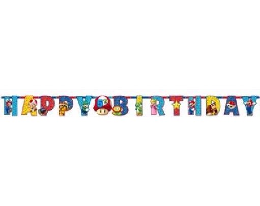 SUPER MARIO JUMBO LETTER BANNER