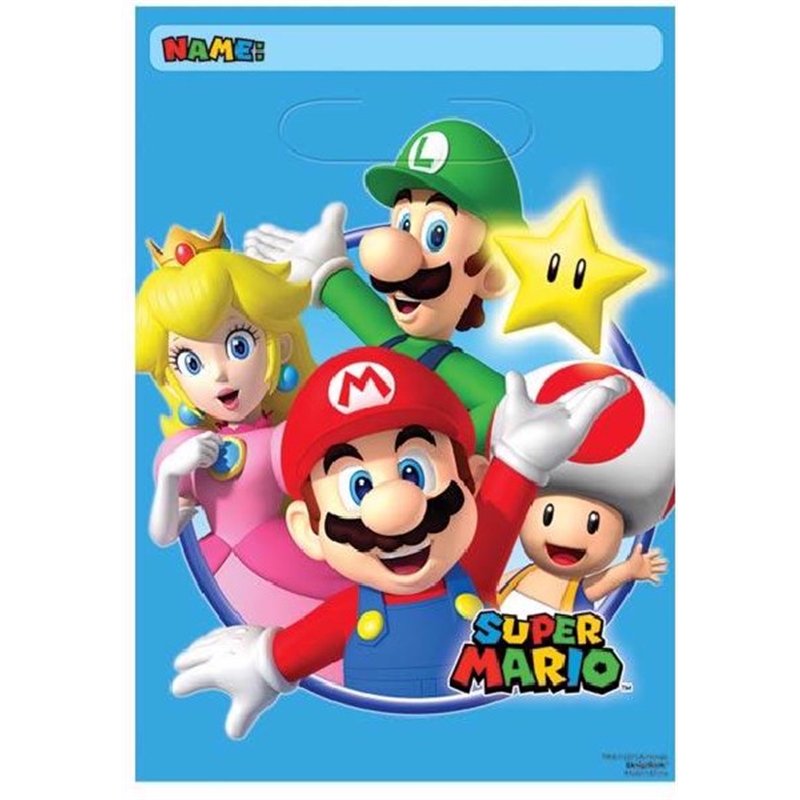 (8) SUPER MARIO LOOT BAGS