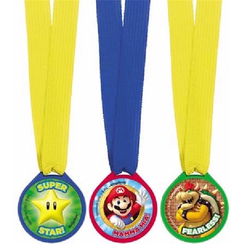 (12) SUPER MARIO MINI AWARD MEDALS