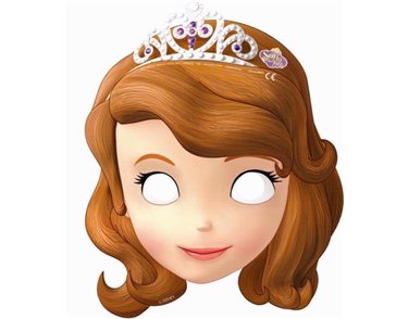 (6) SOFIA THE FIRST DIE CUT MASKS