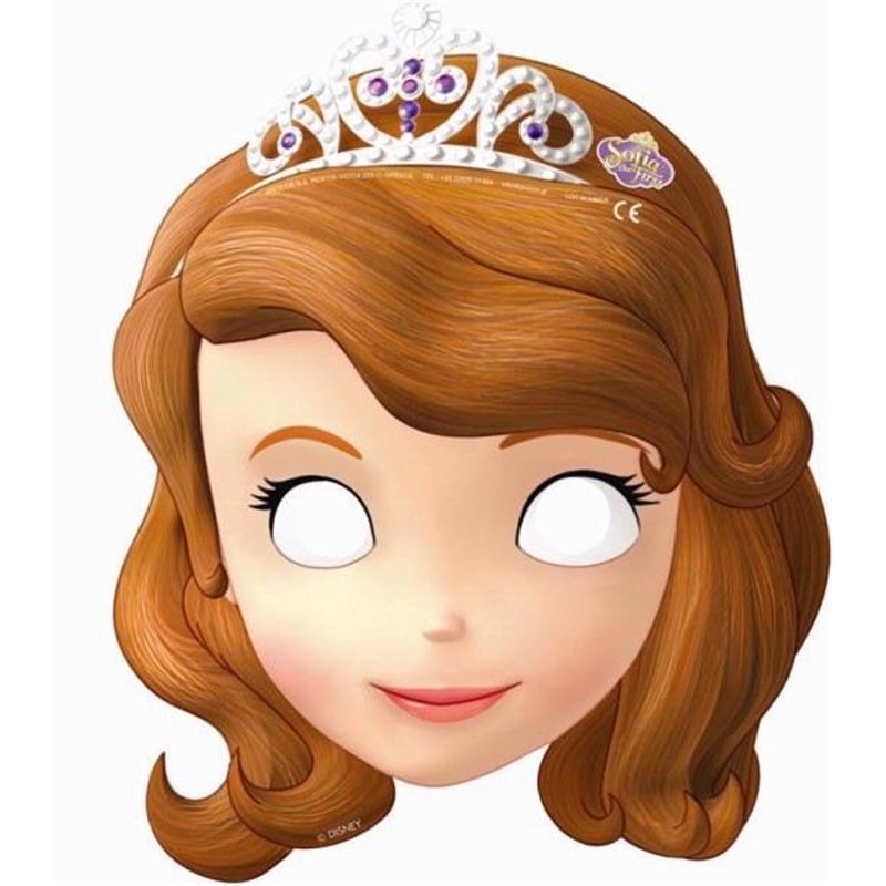 (6) SOFIA THE FIRST DIE CUT MASKS