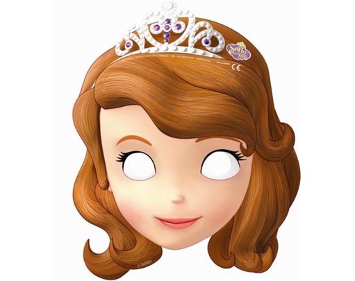 (6) SOFIA THE FIRST DIE CUT MASKS