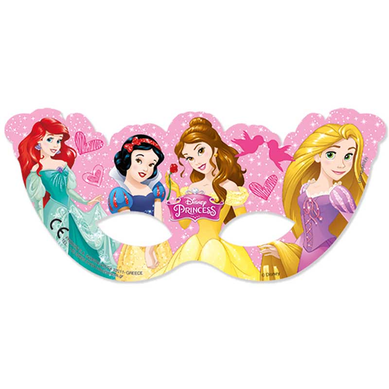 (6) DISNEY PRINCESS MASKS