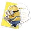 (6) LOVELY MINIONS INVITATIONS