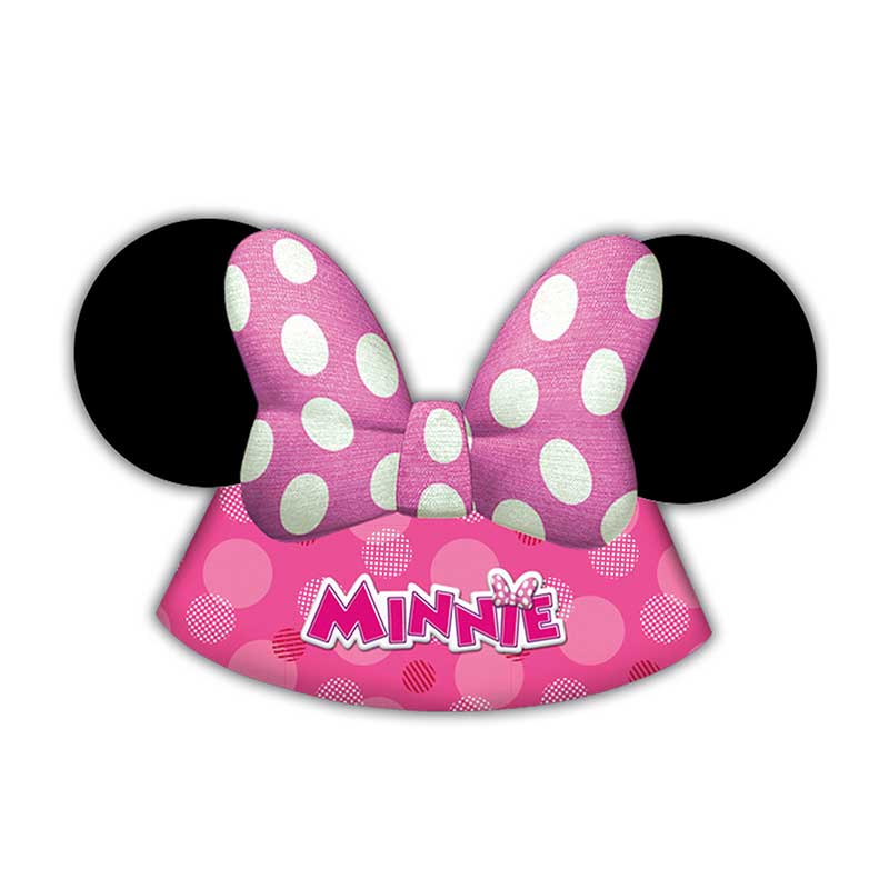 (6) MINNIE MOUSE PARTY HATS