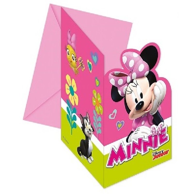 (6) MINNIE MOUSE INVITATIONS