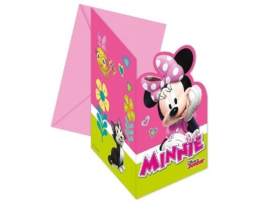 (6) MINNIE MOUSE INVITATIONS