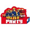 (8) FIREMAN SAM INVITES & ENVELOPES