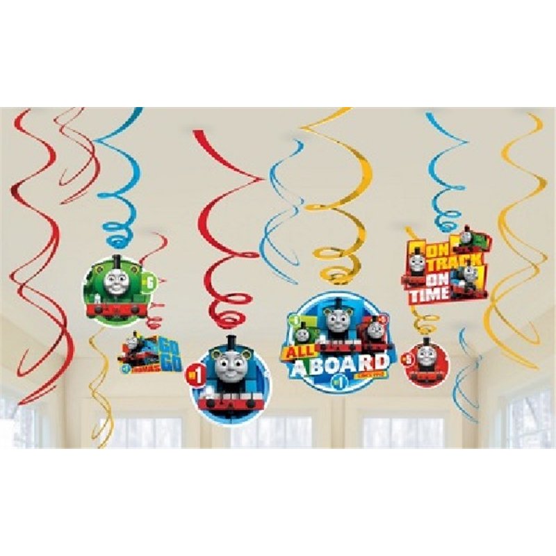 (12) THOMAS SWIRLS DECORATIONS