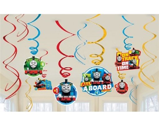 (12) THOMAS SWIRLS DECORATIONS